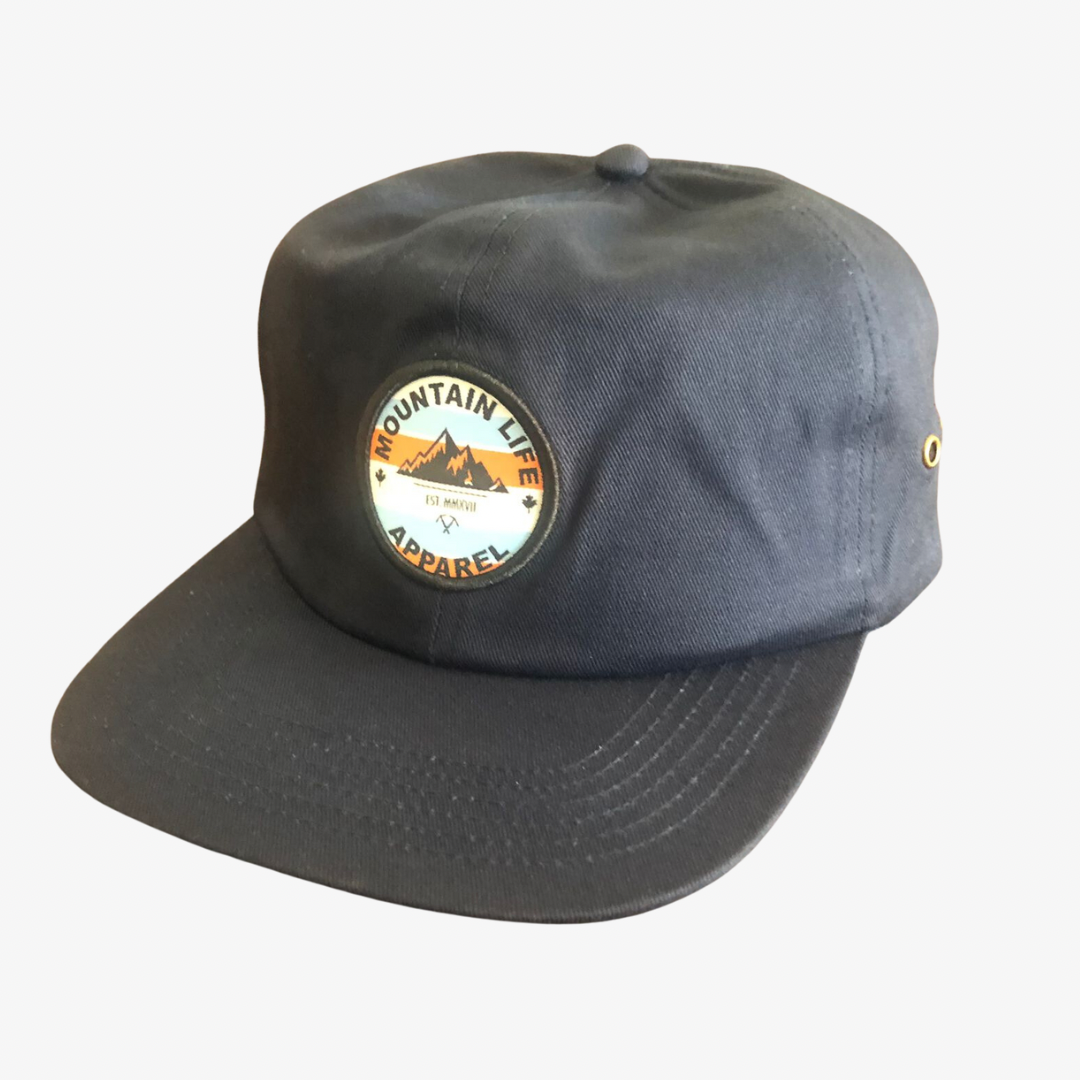 The Hatterhorn Hat (orange logo) - Mountain Life Apparel