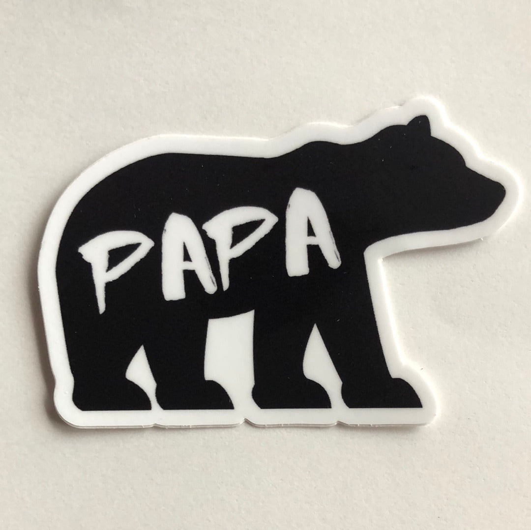 PAPA BEAR STICKERS - Mountain Life Apparel - MTN LIFE